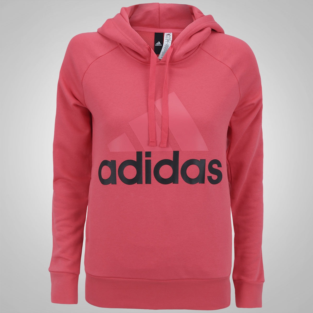 Adidas Moletom Rosa Pink Blusa Adidas Feminina Moletom Rosa Da