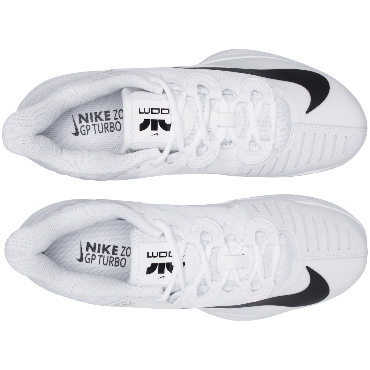 シューズ(男性用) Nike Air Zoom GP Turbo HC CK7513-103 Nike Air Zoom GP Turbo HC Men's Tennis Shoes - White/Black