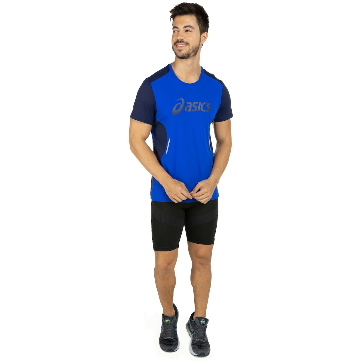 Camiseta ASICS Manga Curta Poliamida Mesh - Masculina | Centauro