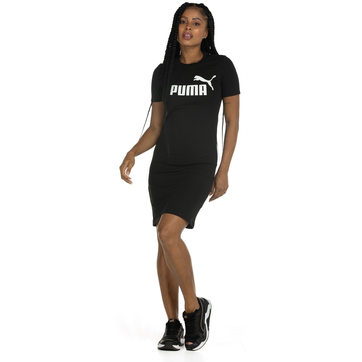 Vestido Camisa Basquete Feminina Vestido Feminino Puma Essentials