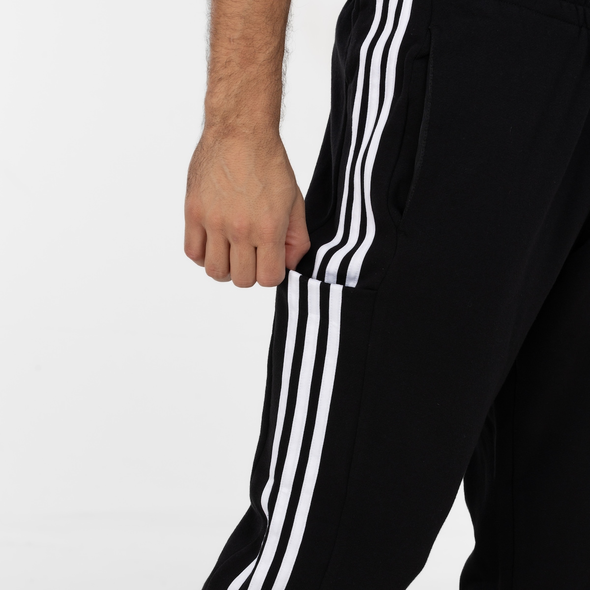 Calça Masculina adidas 3 Stripes French Terry Punh | Centauro