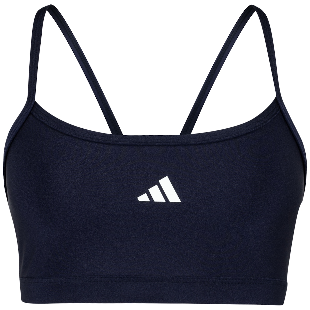 Top Fitness sem Bojo adidas Baixa Sustentação Latin Fit Solid