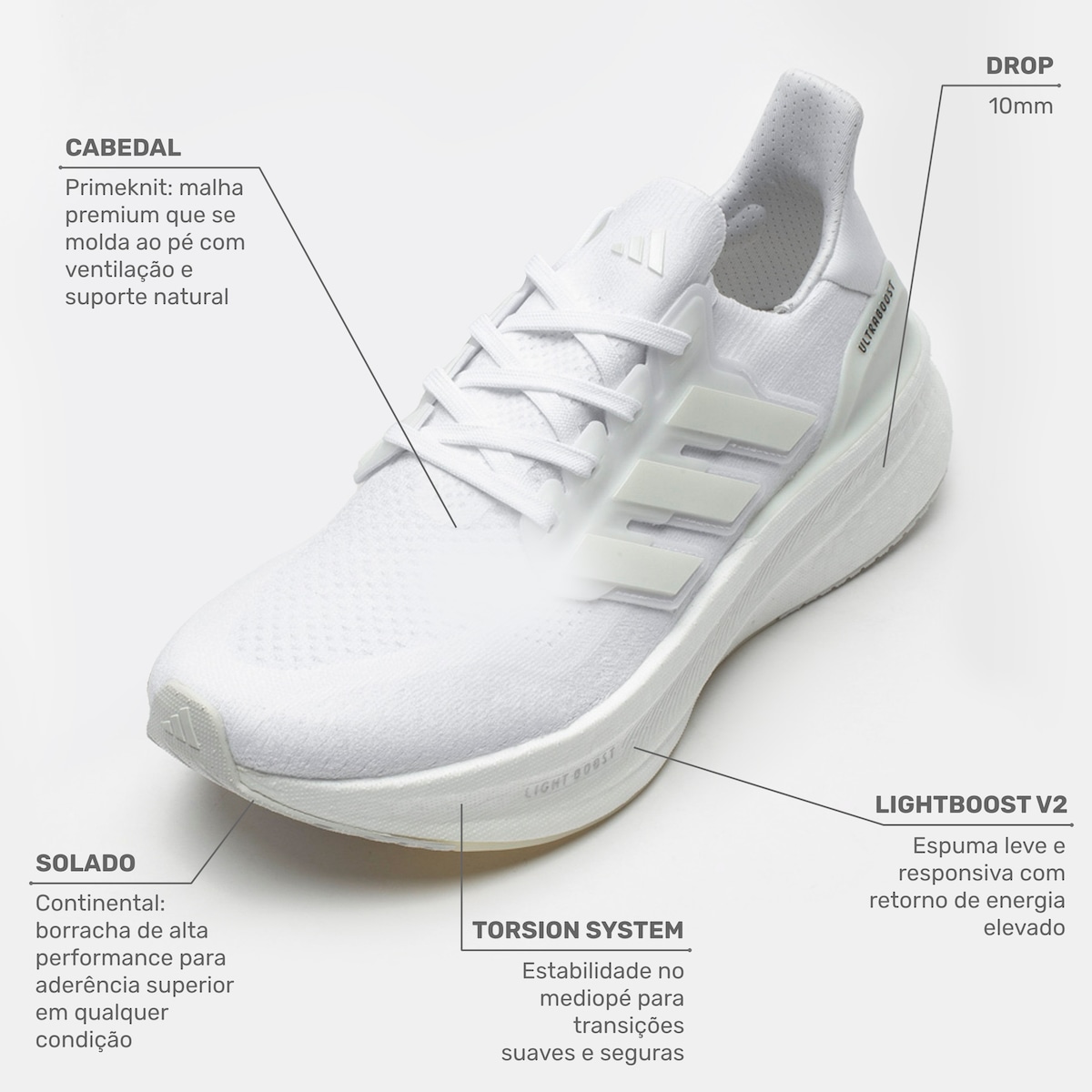 Tênis adidas Ultraboost 5 Masculino - Foto 3