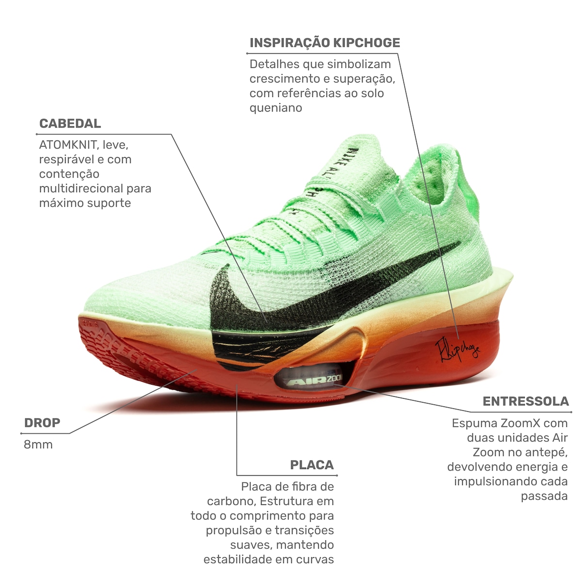 Tênis Nike Air Zoom Alphafly 3 Kipchoge Masculino | Centauro
