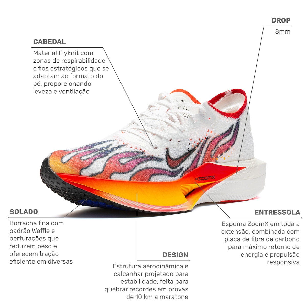 Tênis Nike ZoomX VaporFly 3 Masculino em Promoção | Centauro