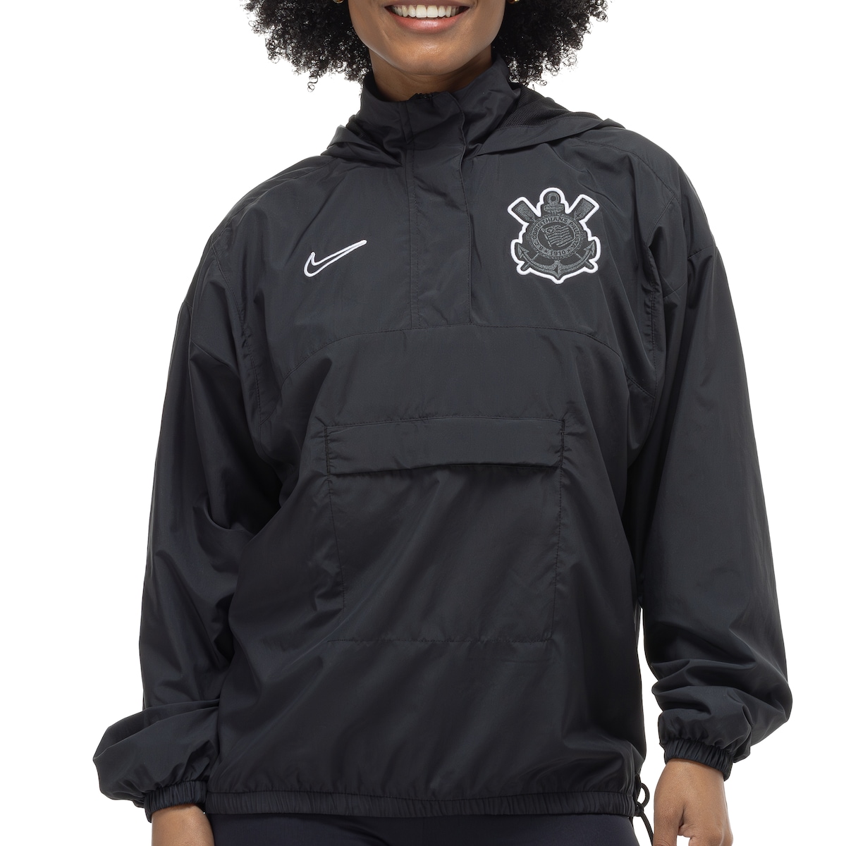 Blusão do Corinthians Nike Sportwear Heritage Woven Feminino em