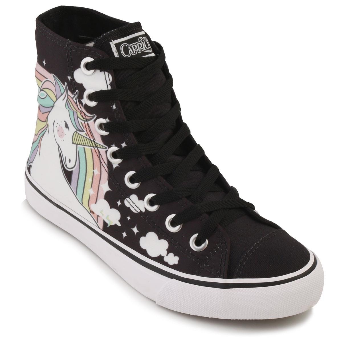 Cano Alto Tenis Capricho Shoes Tênis Cano Alto Capricho LOV Unicórnio  Feminino Centauro