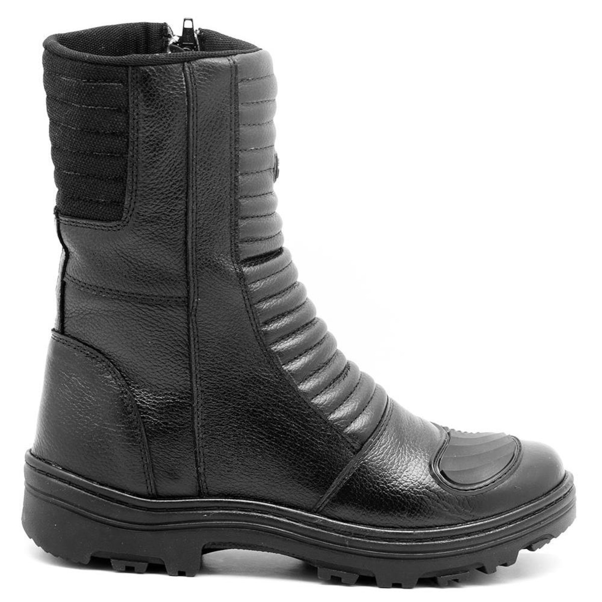 Bota Motociclista Cano Alto Atron Shoes em Couro Masculino