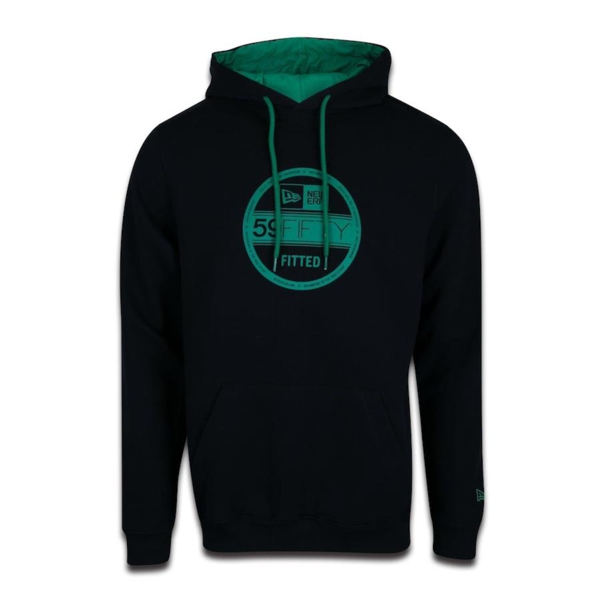 Blusão de Moletom Canguru Fechado New Era Ne Brasil Masculino