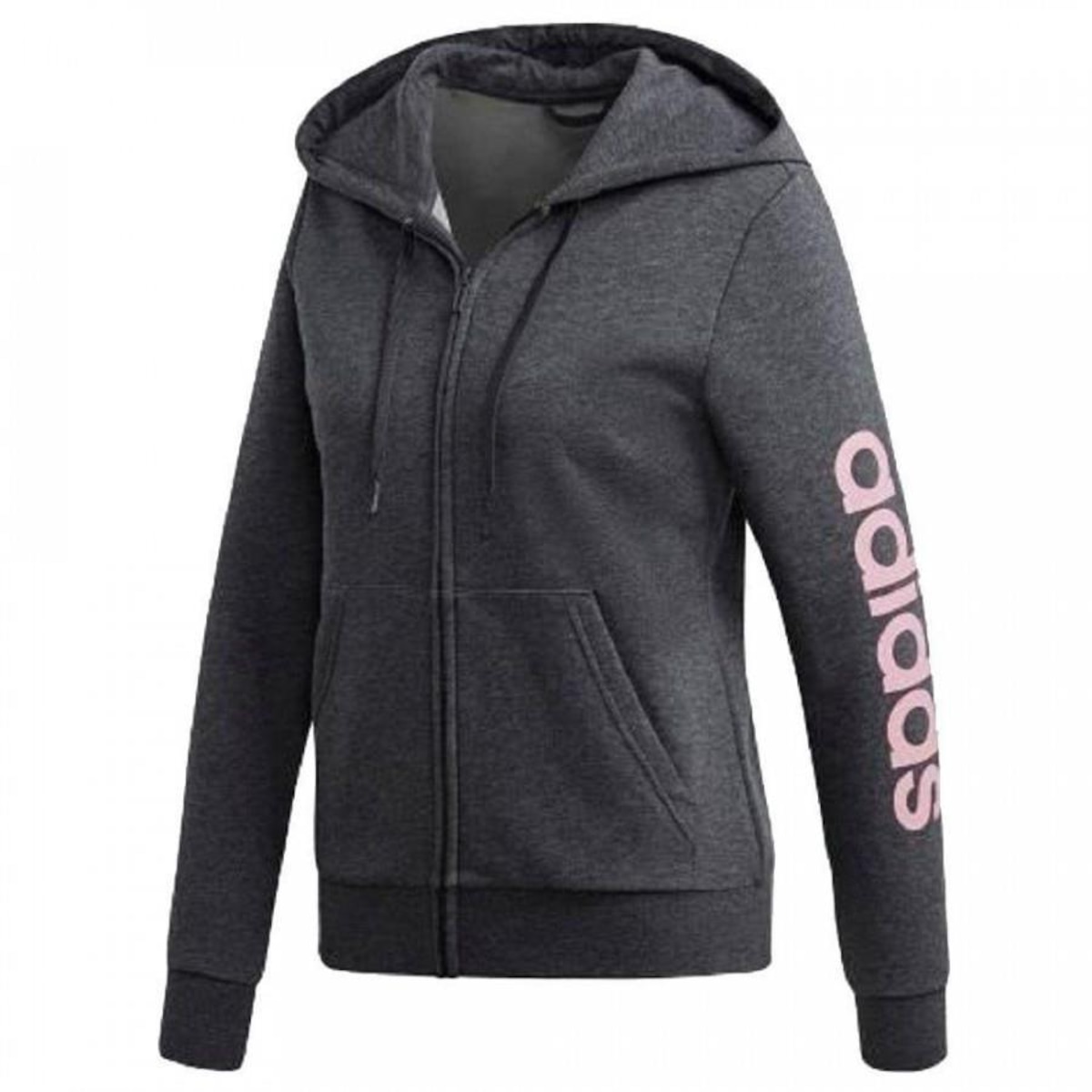 Jaqueta de Moletom adidas W E Lin FZ HD Feminina Centauro