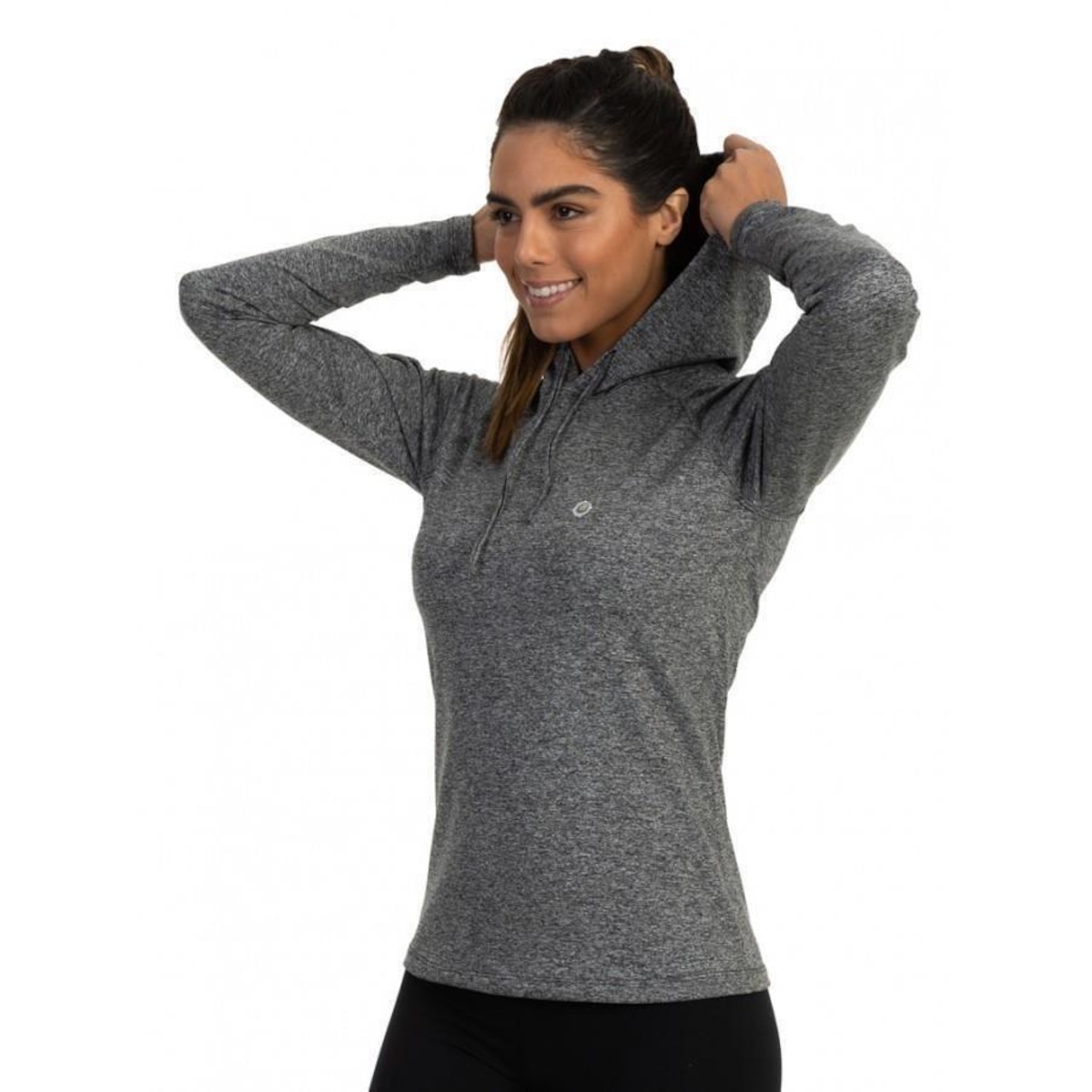 Camisa Térmica com Capuz Extreme Uv Proteção Solar Feminina