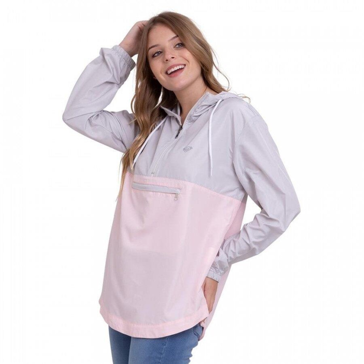 Blusão Corta Vento com Capuz Roxy Camera Feminino Centauro