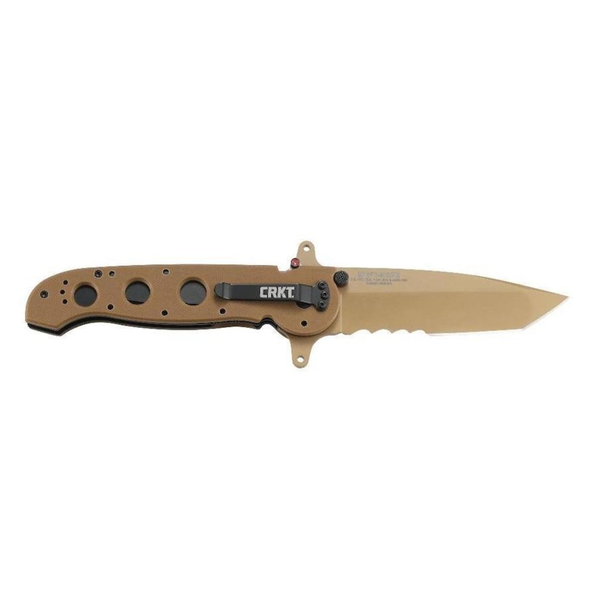 Canivete Crkt Large Tanto Desert M16-14Dsfg Flipper G10 Veff