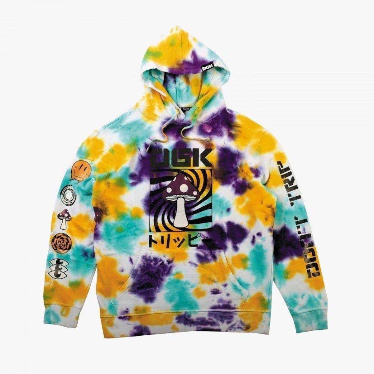 Blusão de Moletom DGK Tie Dye Psychedelic Hooded Fleece