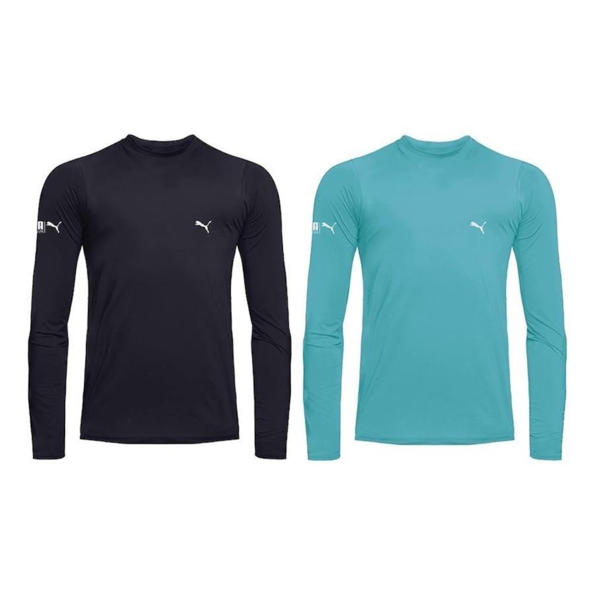 Kit Camisas Térmicas Puma Manga Longa UV50+ Infantil