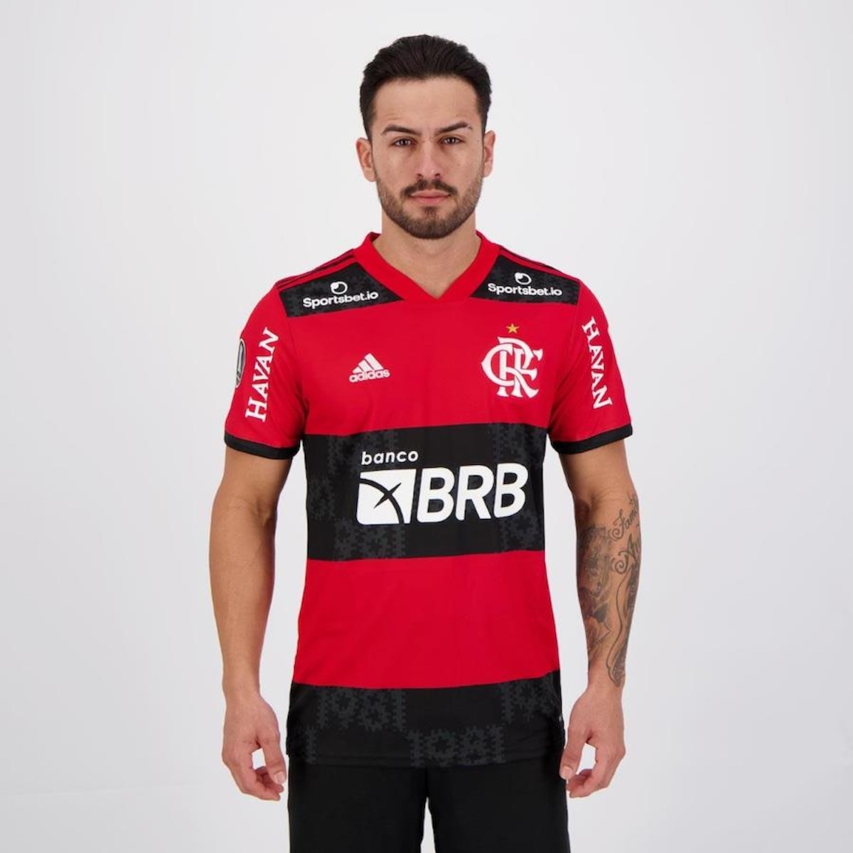 Camisa adidas Flamengo I 2021 Libertadores com Patrocínio