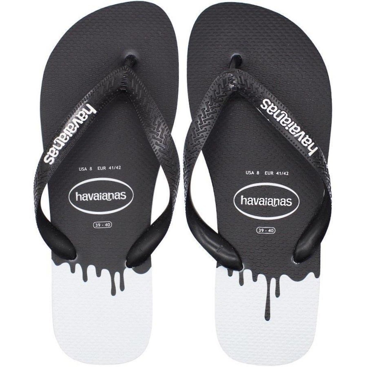 Chinelo Havaianas Top Ink Logo Relevo Masculino Centauro