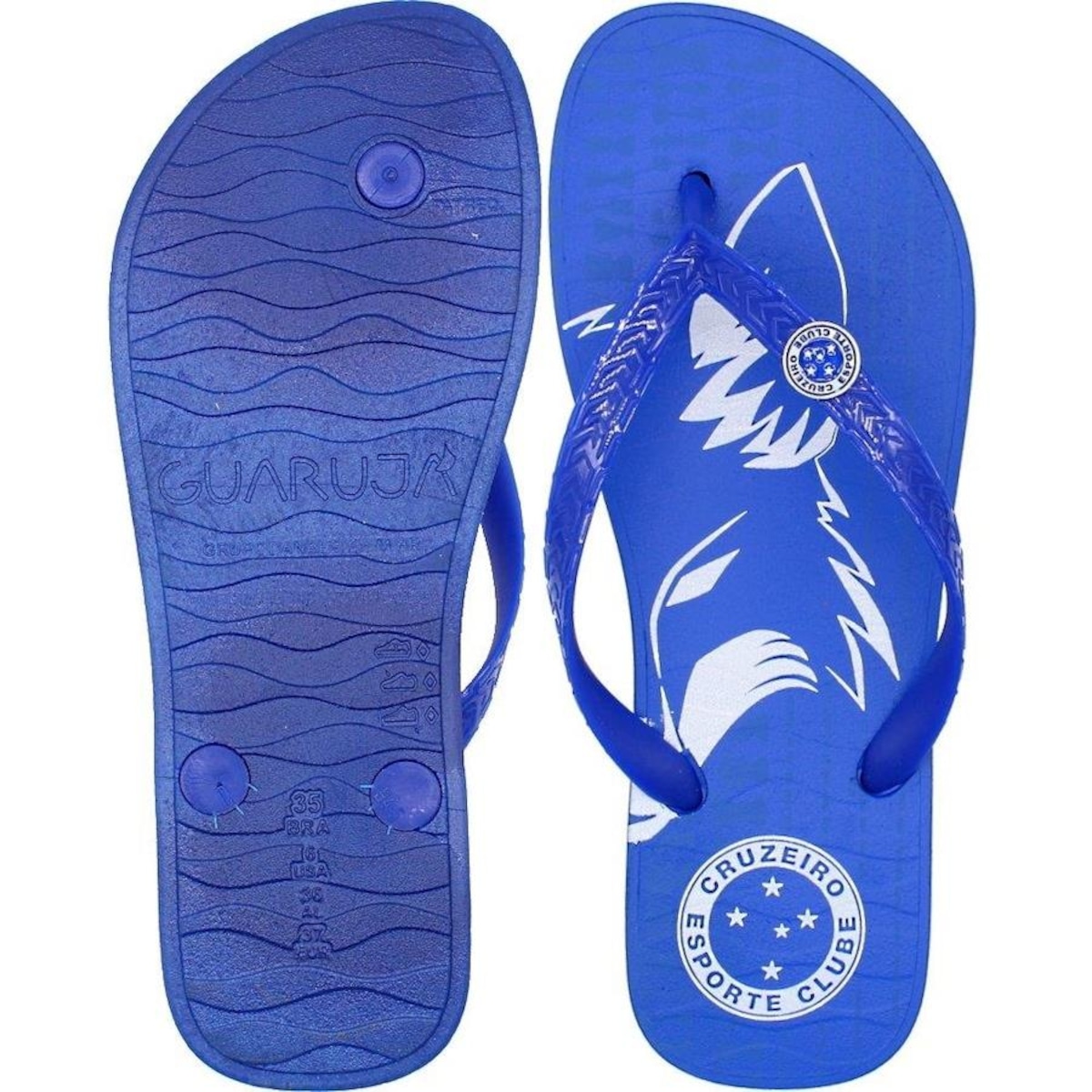 Chinelo de Dedo do Cruzeiro Guarujá Pingente Raposa Feminino