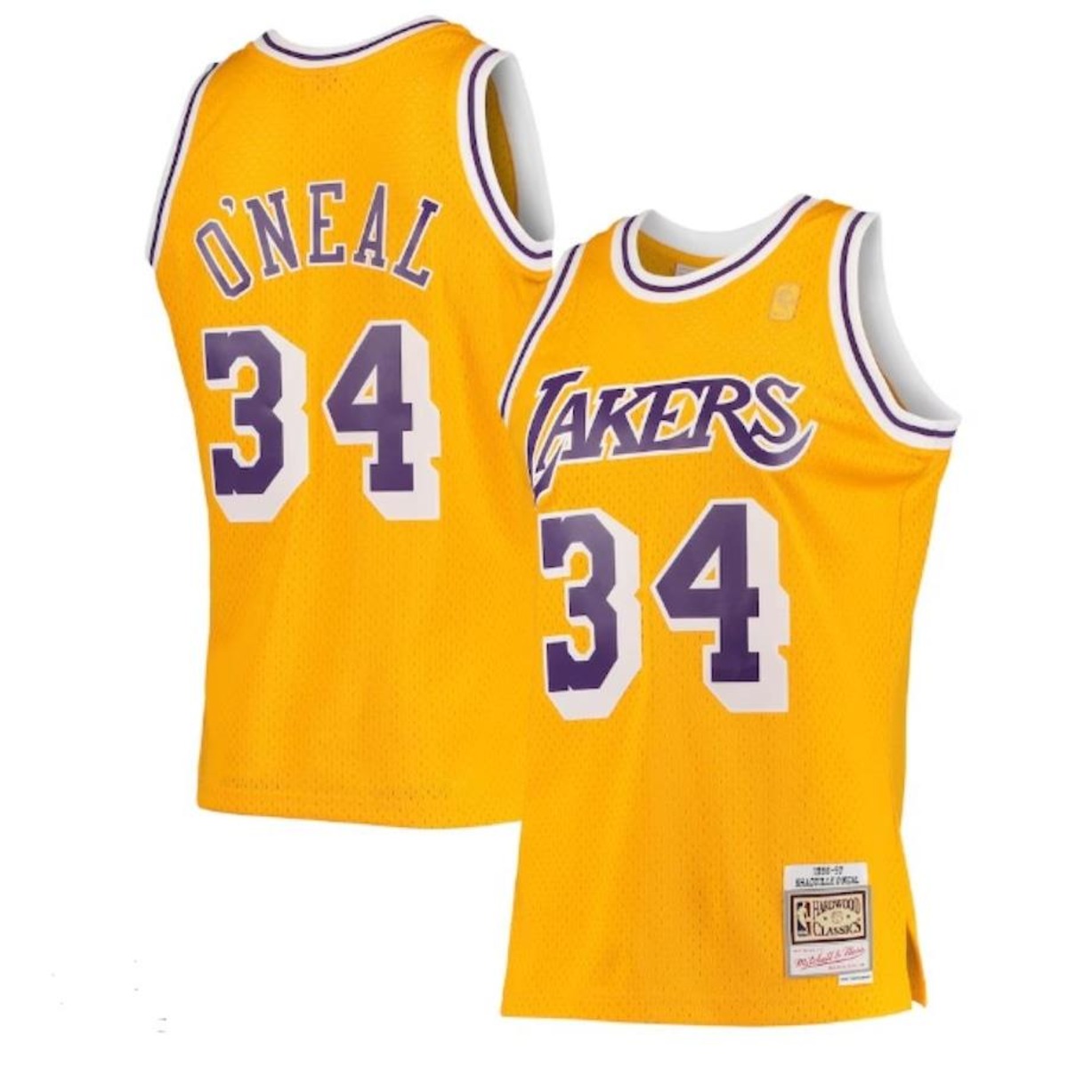 値下げ可能mitchell & ness lakers o'neal Camiseta Mitchell & Ness Los Angeles Lakers Shaquille O'Neal Preta