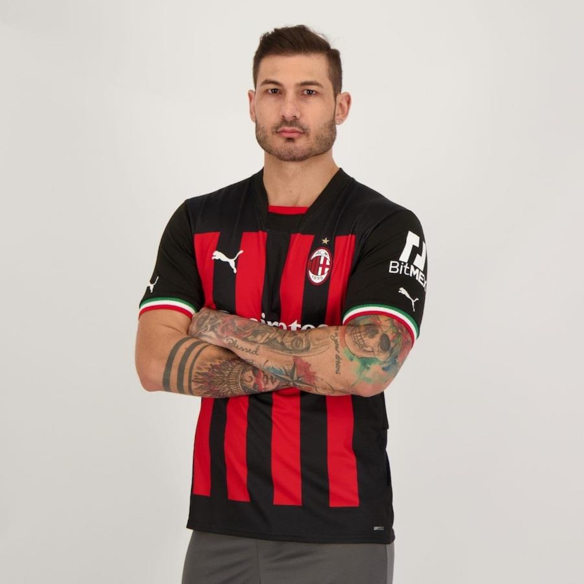 Camisa Milan Home 2023 R. Leão 17 Puma - Masculina | Centauro