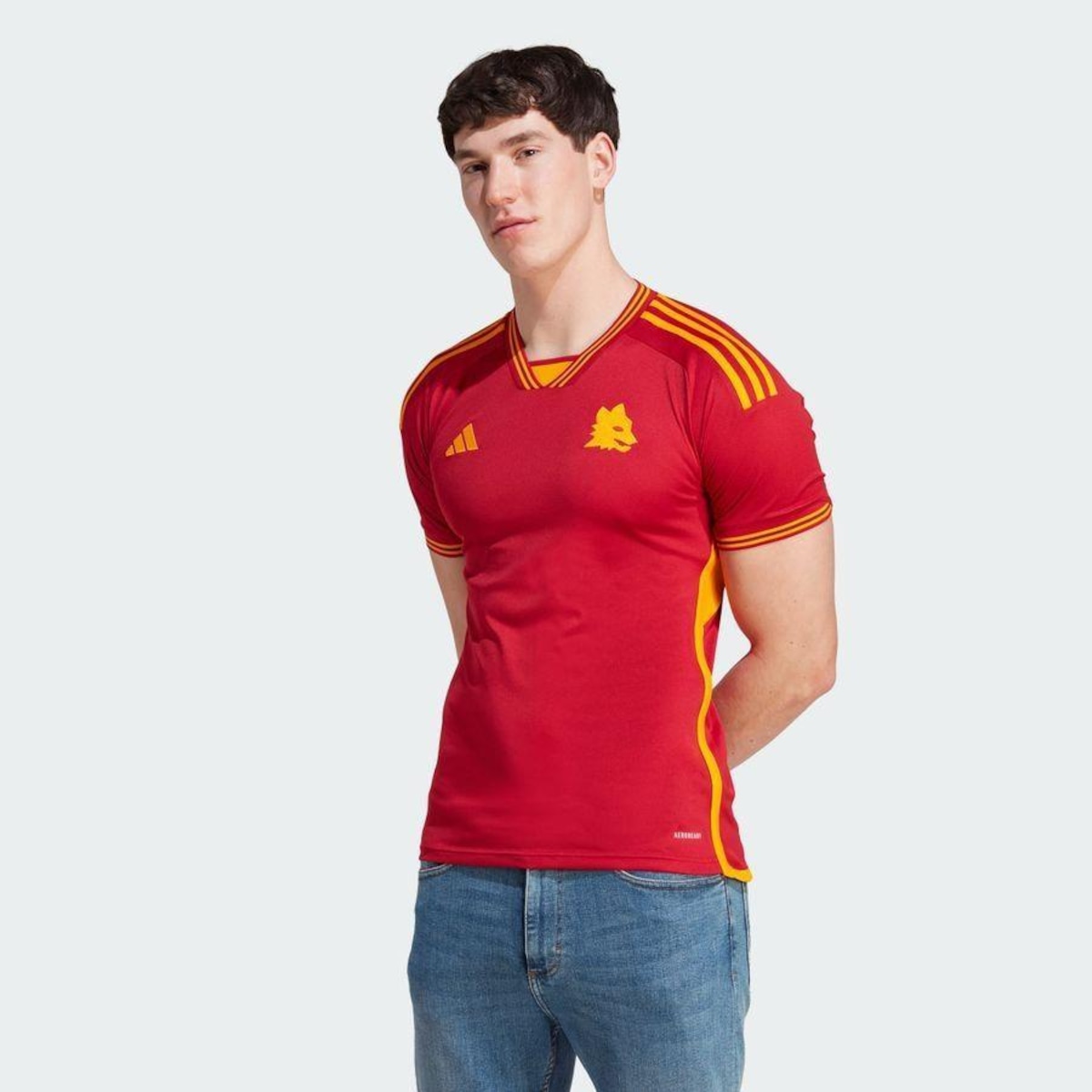 Camisa As Roma 23/24 1 adidas - Masculina | Centauro