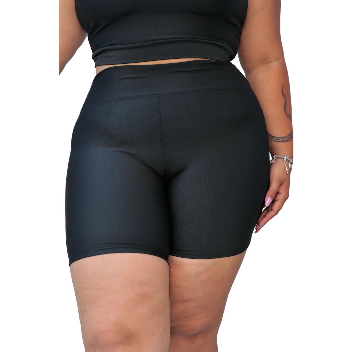 Shorts Legging GoodBest Plus Size Cintura Alta Suplex Não - Main Image