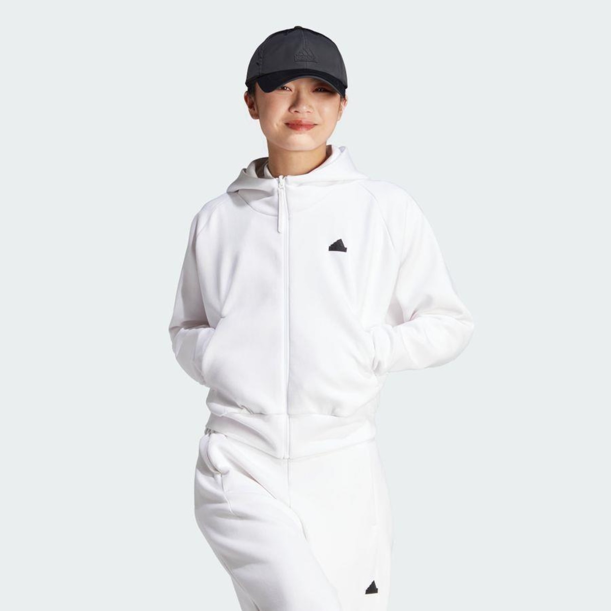 Jaqueta de Moletom com Capuz adidas Z.N.E. Full-Zip - Feminina