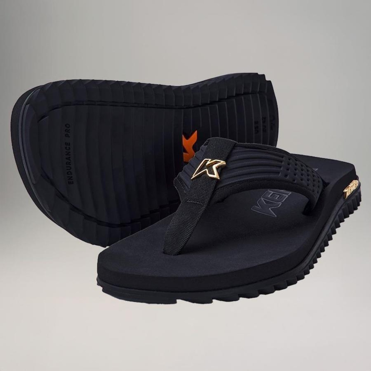 Chinelo Kenner Novo Kivah Dots Gold - Masculino | Centauro