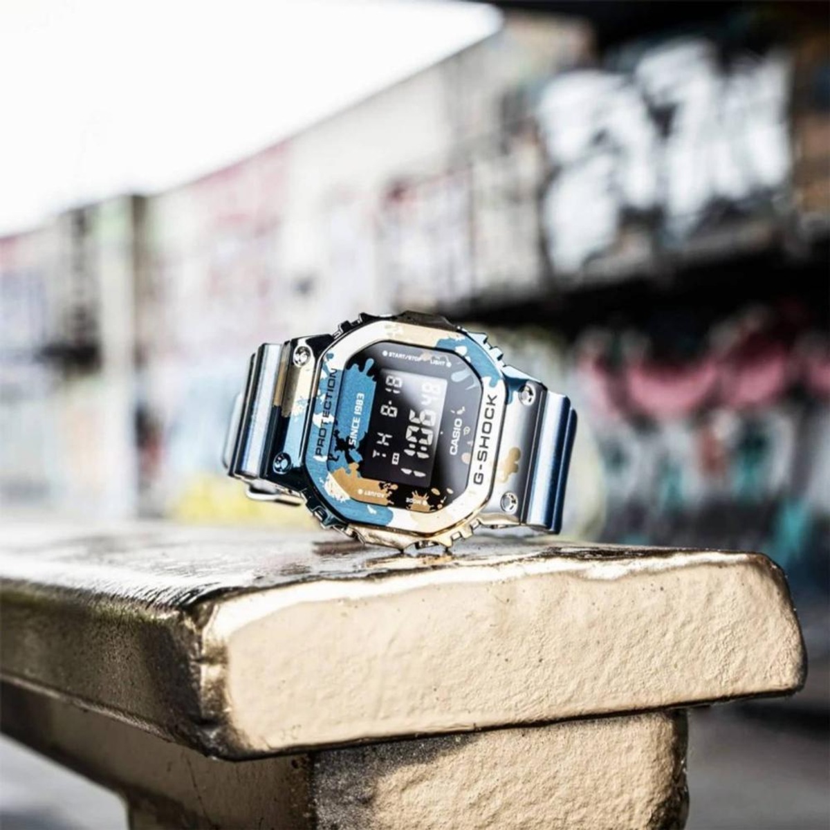 Relógio Digital Casio G-Shock Gm-5600Ss-1Dr Street Spirit - Adulto