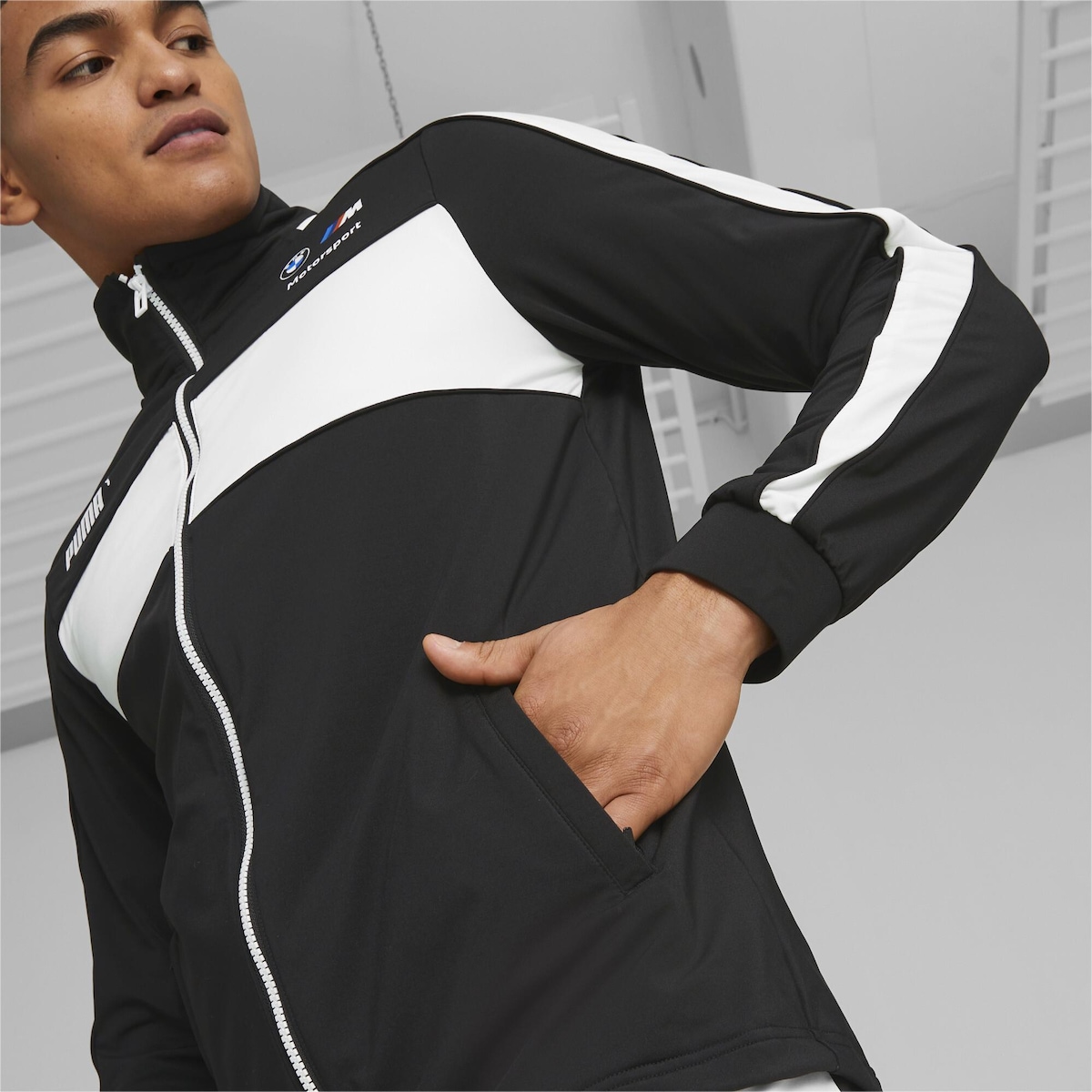 Jaqueta Puma BMW M Motorsport MT7 Slim Track - Masculina Jaqueta Puma BMW M Motorsport MT7 Slim Track - Masculina