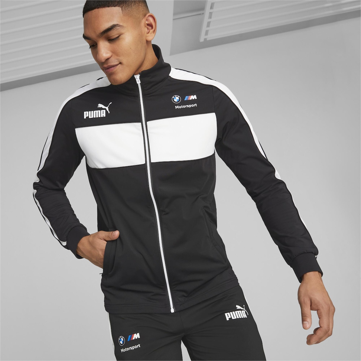 Jaqueta Puma BMW M Motorsport MT7 Slim Track - Masculina Jaqueta Puma BMW M Motorsport MT7 Slim Track - Masculina