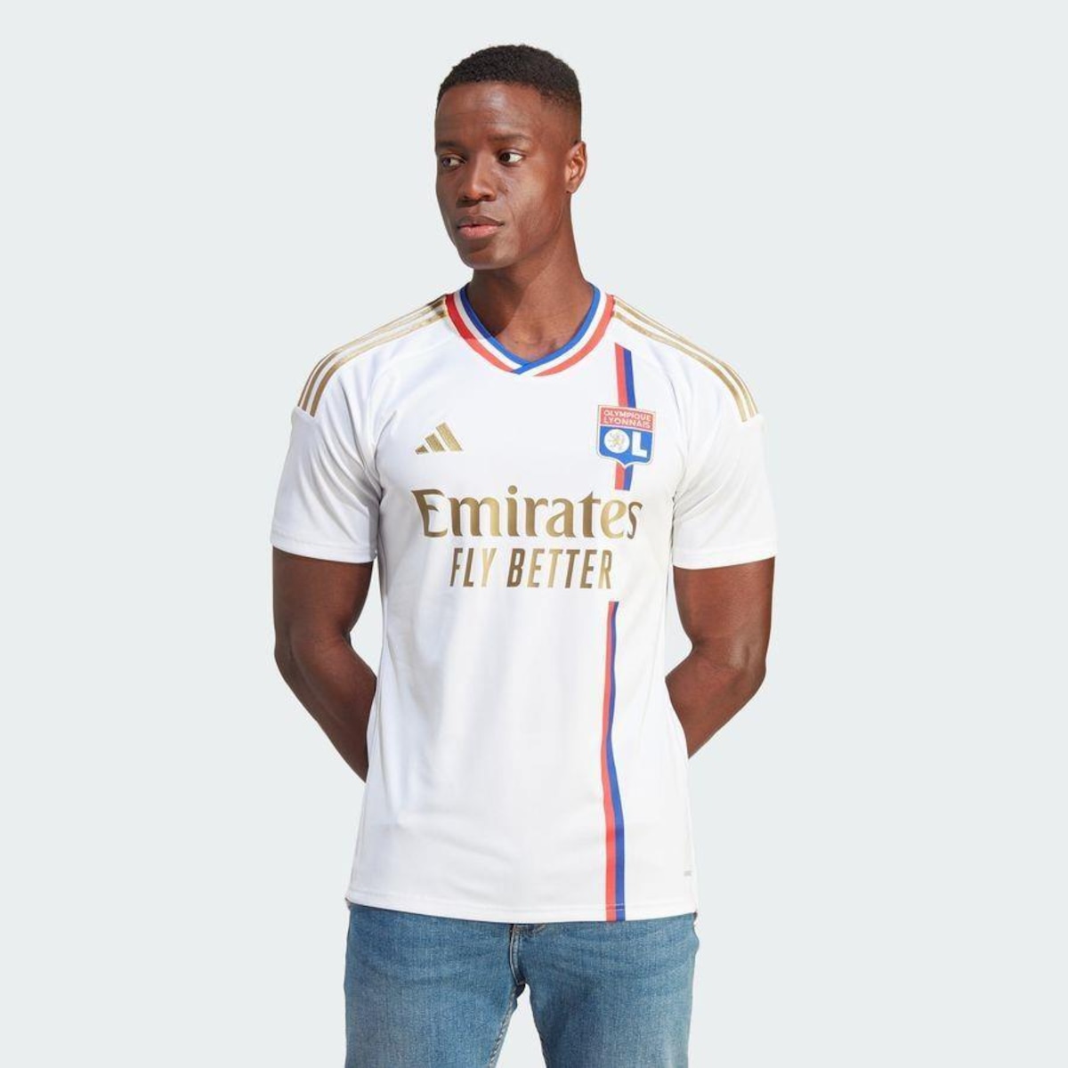 Camisa Olympique Lyonnais adidas Ol H Jsy - Masculina | Centauro