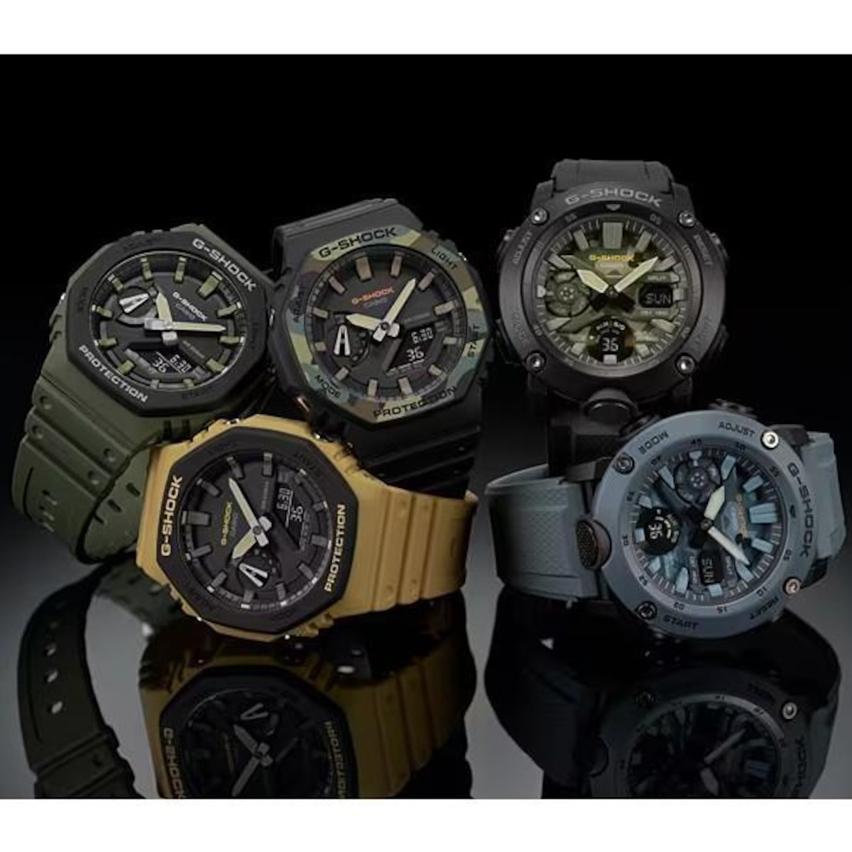 Relógio Analógico G-Shock Ga-2110Su-3Adr Carbon Core Guard