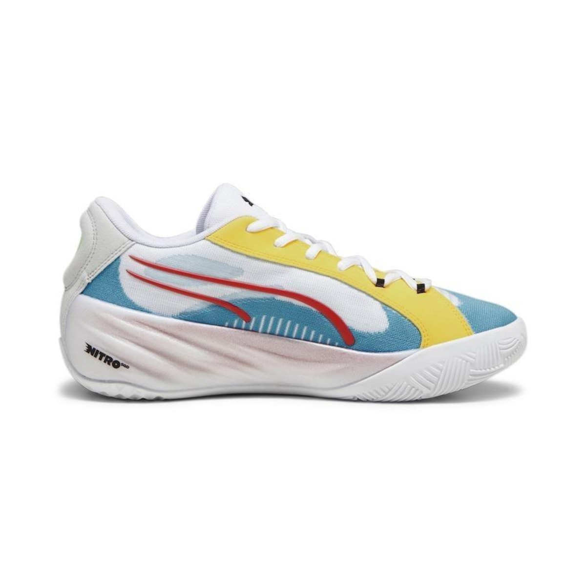 シューズ(男性用) PUMA ALL PRO NITRO ELITE PUMA ALL-PRO NITRO ELITE LIGHT AQUA-YELLOW ALERT（プーマ オール