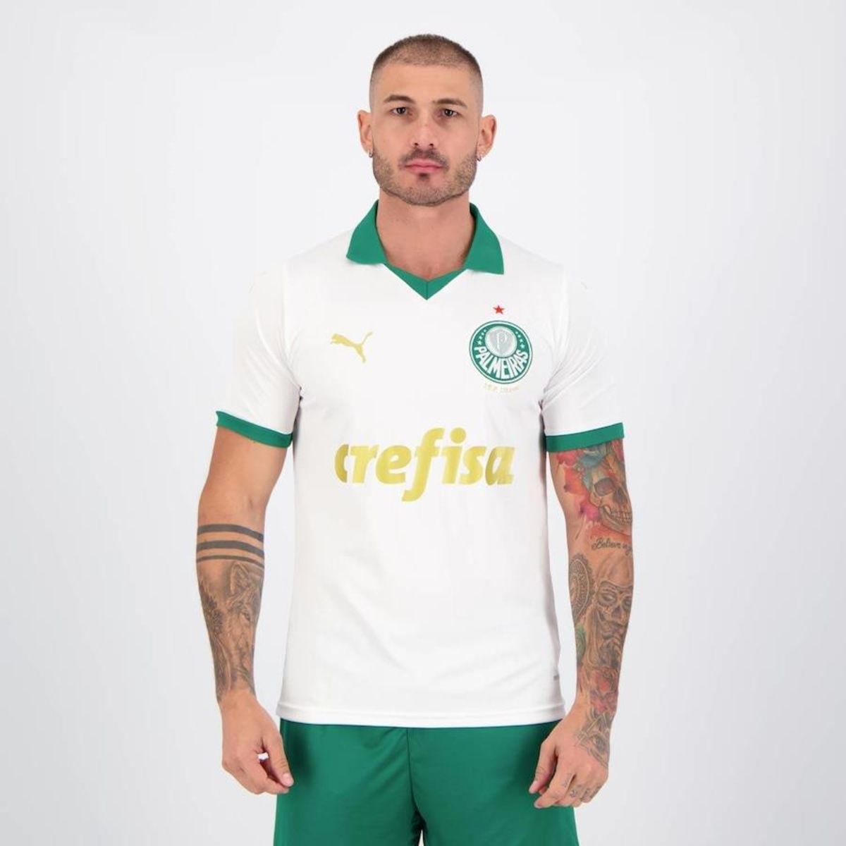Maillot De Football Palmeiras 2025 - 1ère équipation Puma - #41 Estevao - Taille M Neuve Avec étiquettes