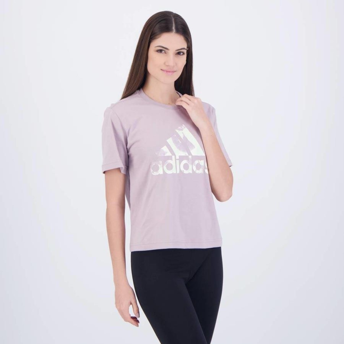 Camiseta adidas Big Logo All Over Print - Feminina | Centauro