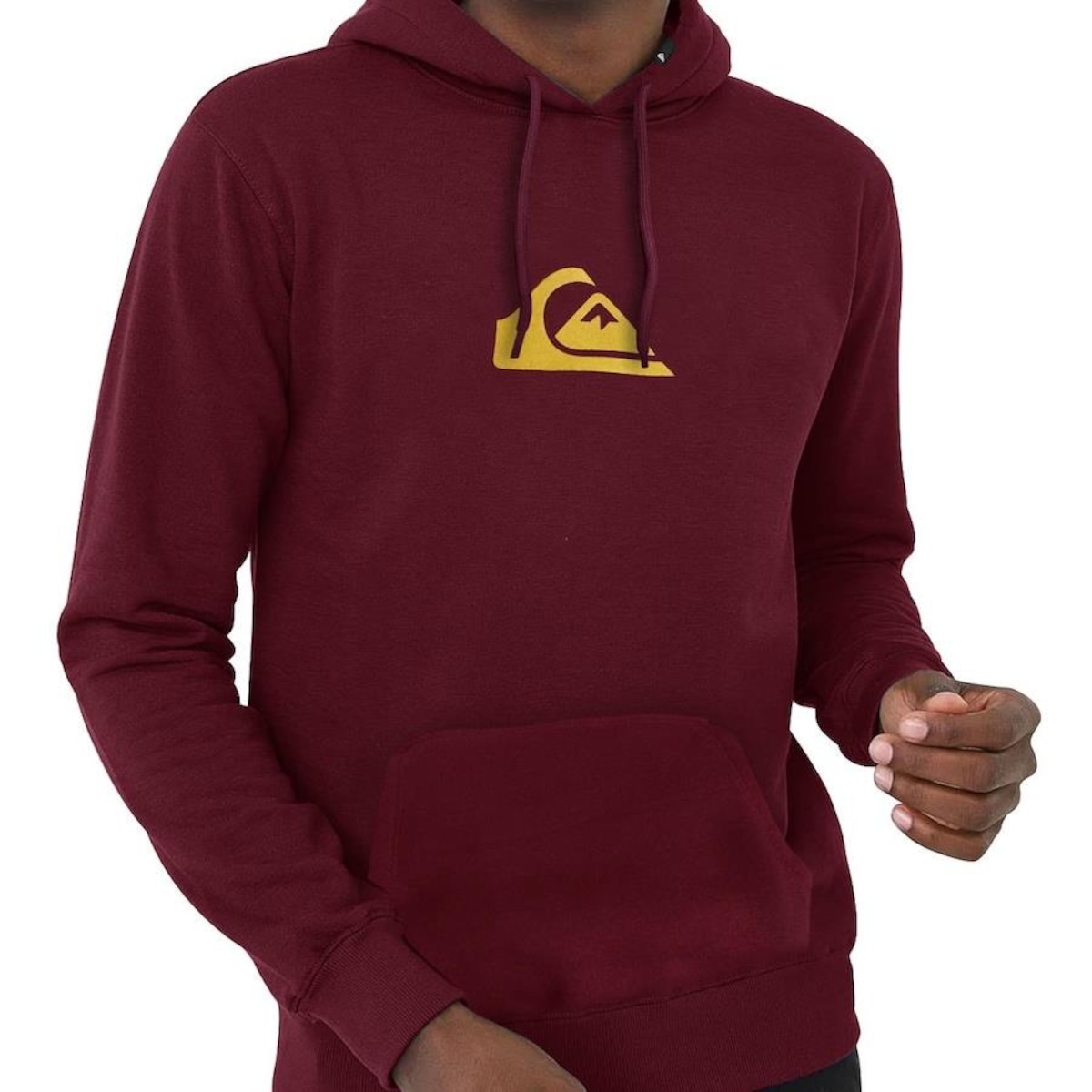 Blusão de Moletom Quiksilver Metal Comp Logo Masculino em