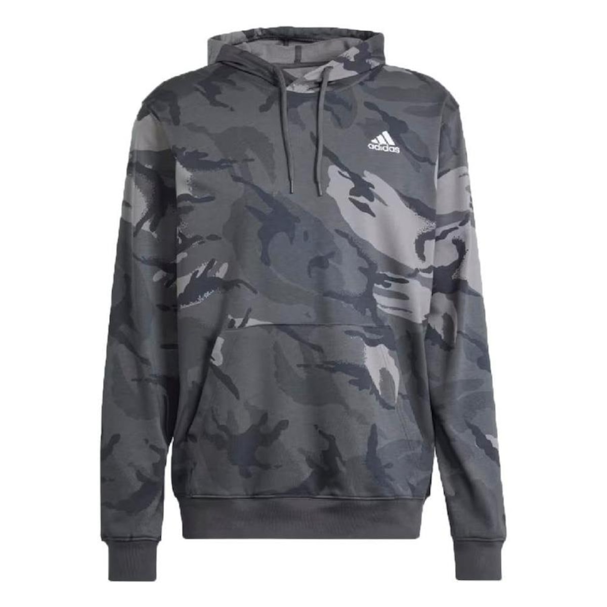 Moletom Treino Blusa De Frio Adidas Cinza Blusão De Moletom Adidas