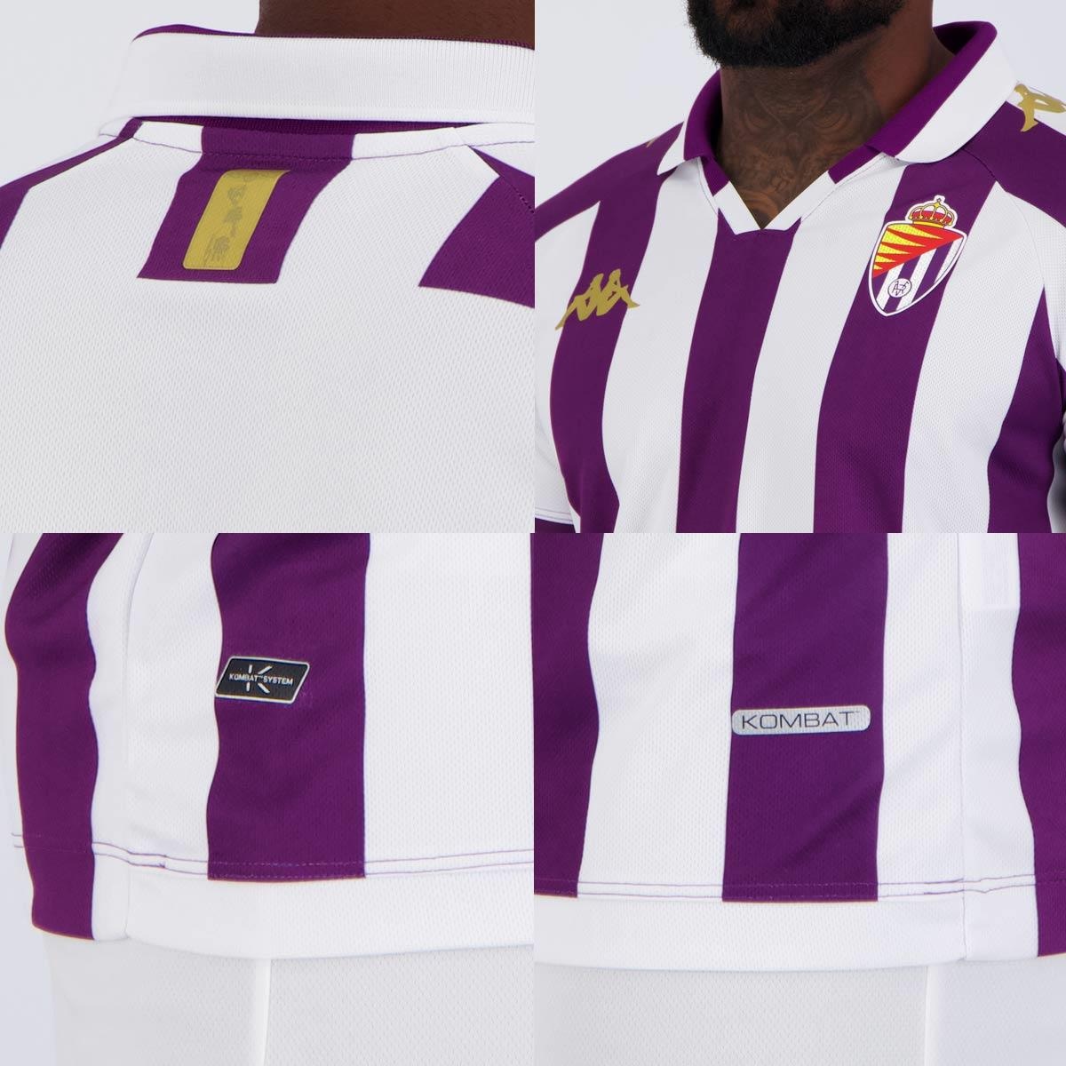Camisa Real Valladolid Kappa Home 2024 - Masculina em Promoção