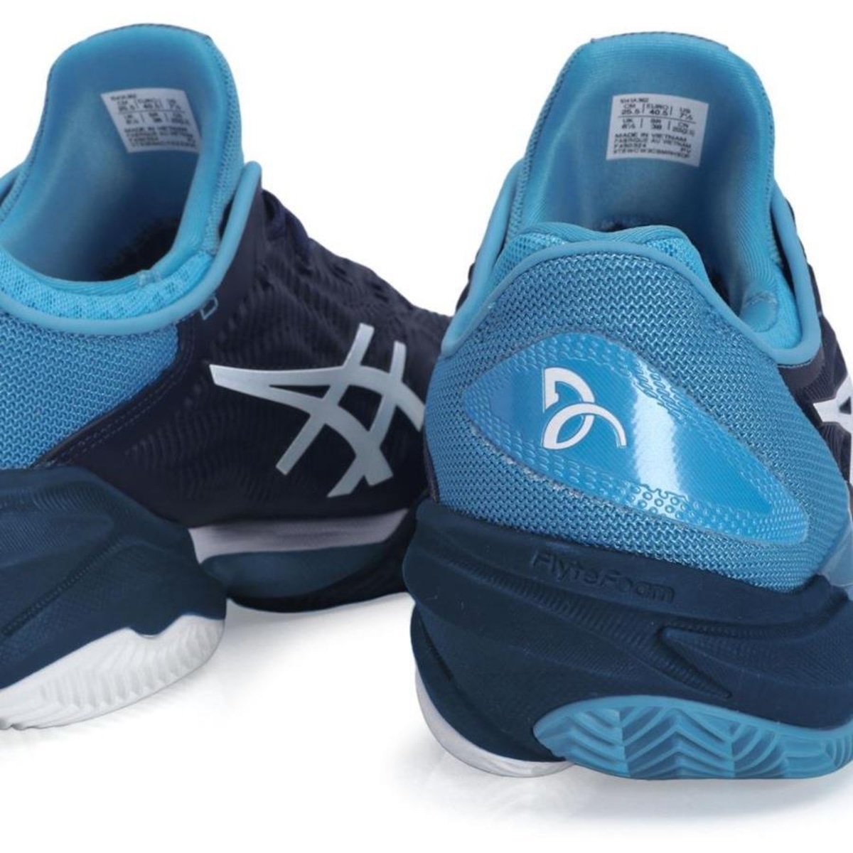 Tênis Asics Court Ff 3 Novak Clay Marinho Azul e Branco | Centauro