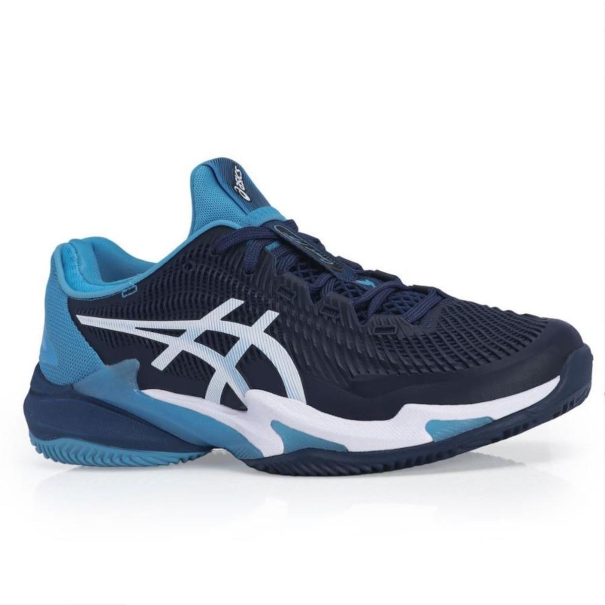 【出品終了間近】アシックス　ＣＯＵＲＴ　ＦＦ３　ＮＯＶＡＫ Tênis Asics Court Ff 3 Novak Clay Marinho Azul e Branco | Centauro