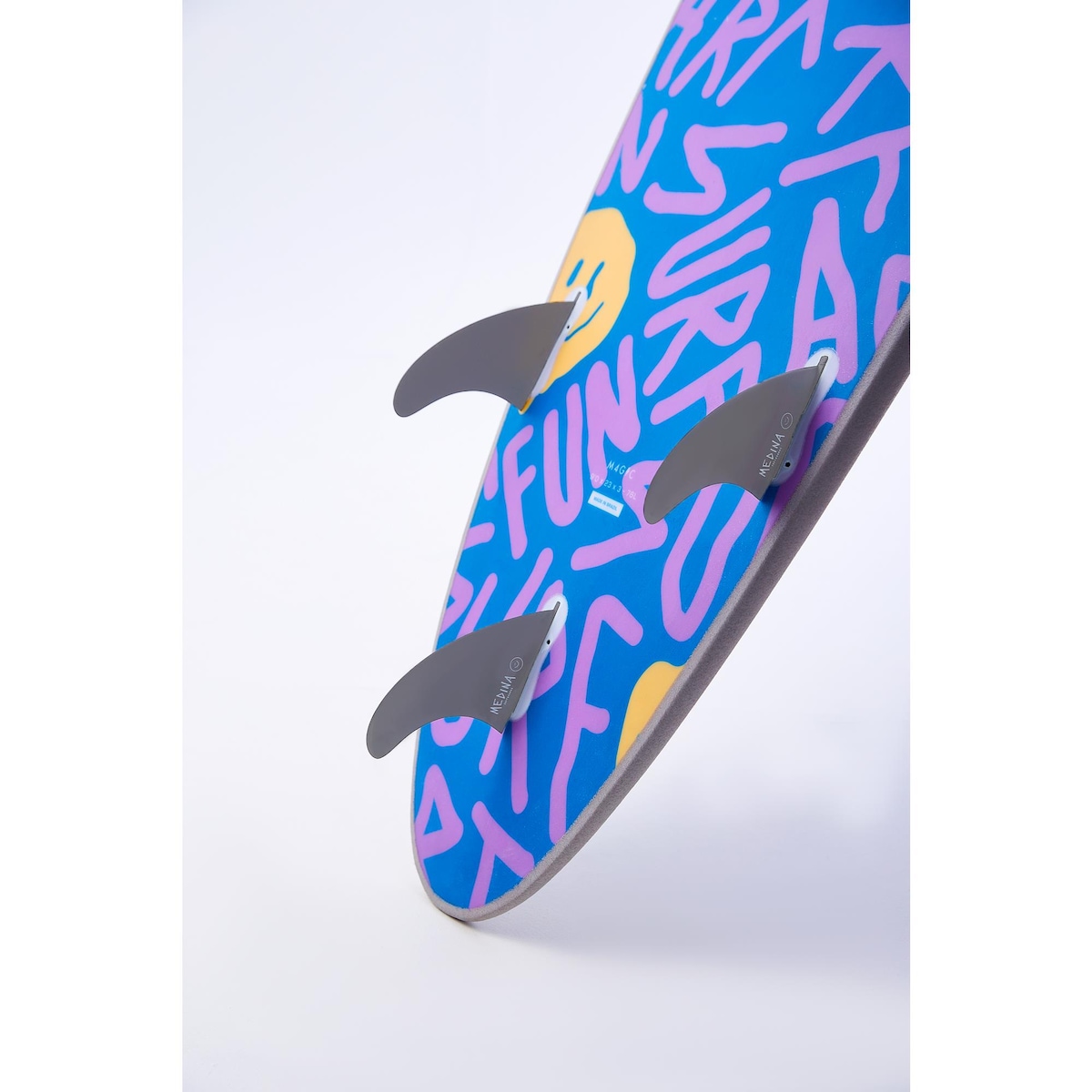 Prancha de Surf Medina Soft Top Grey Smile 8''''0