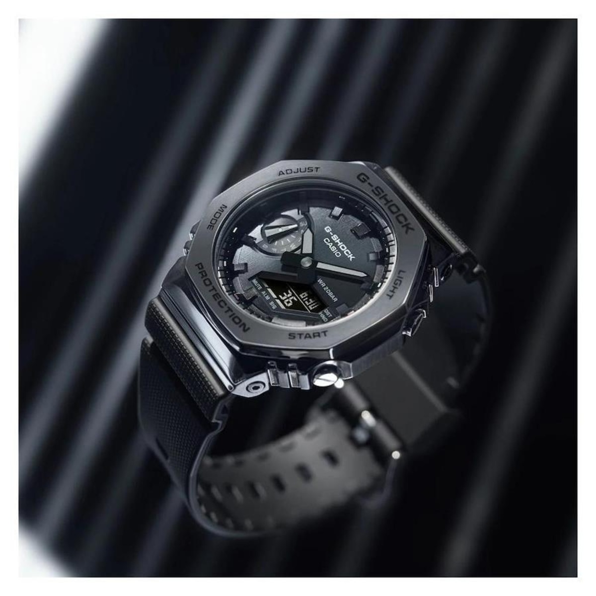 Relógio Casio G-Shock Gm-2100Bb-1Adr Metal Covered Gm-2100 Unissex