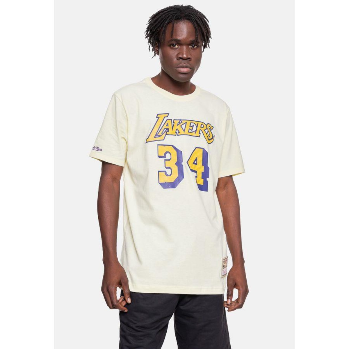 Camiseta Mitchell & Ness Los Angeles Lakers 34 Shaquille O''''Neal