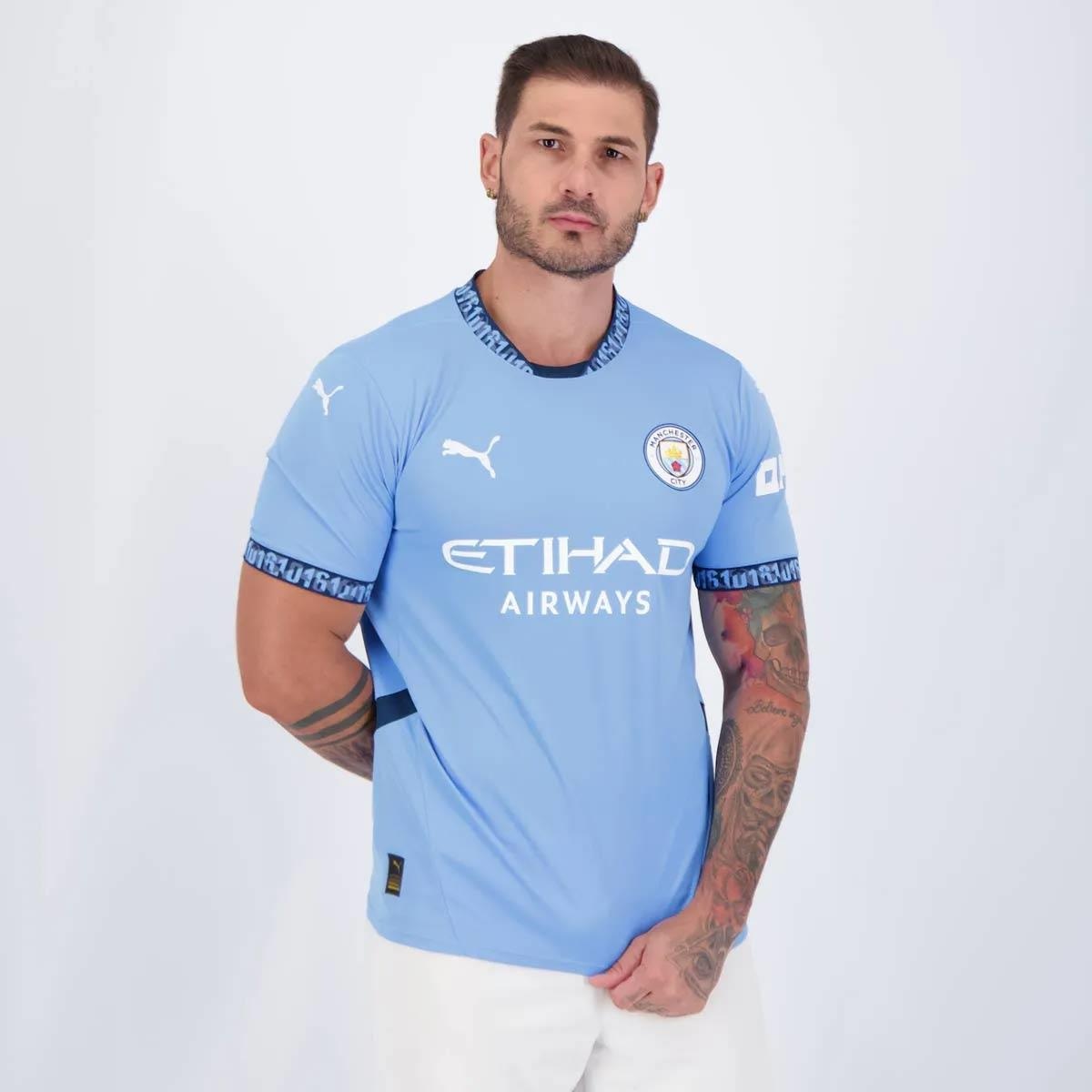 Camisa Manchester City Home 2025 Puma 16 Rodrigo Masculina
