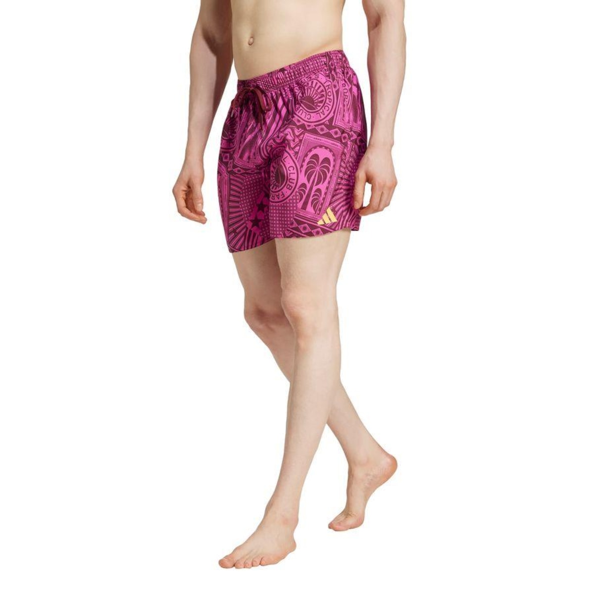 Short de Natação adidas 5-Inch adidas X Farm Três Listras