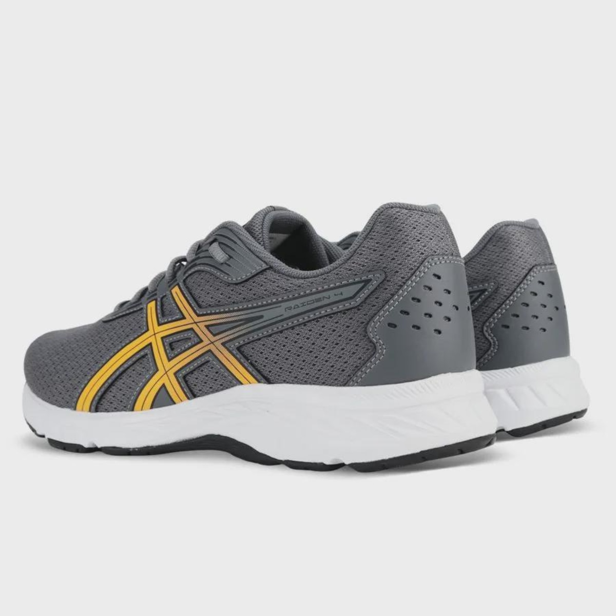 Asics Masculino Asics Raiden Asics Cinza E Laranja Tênis Asics