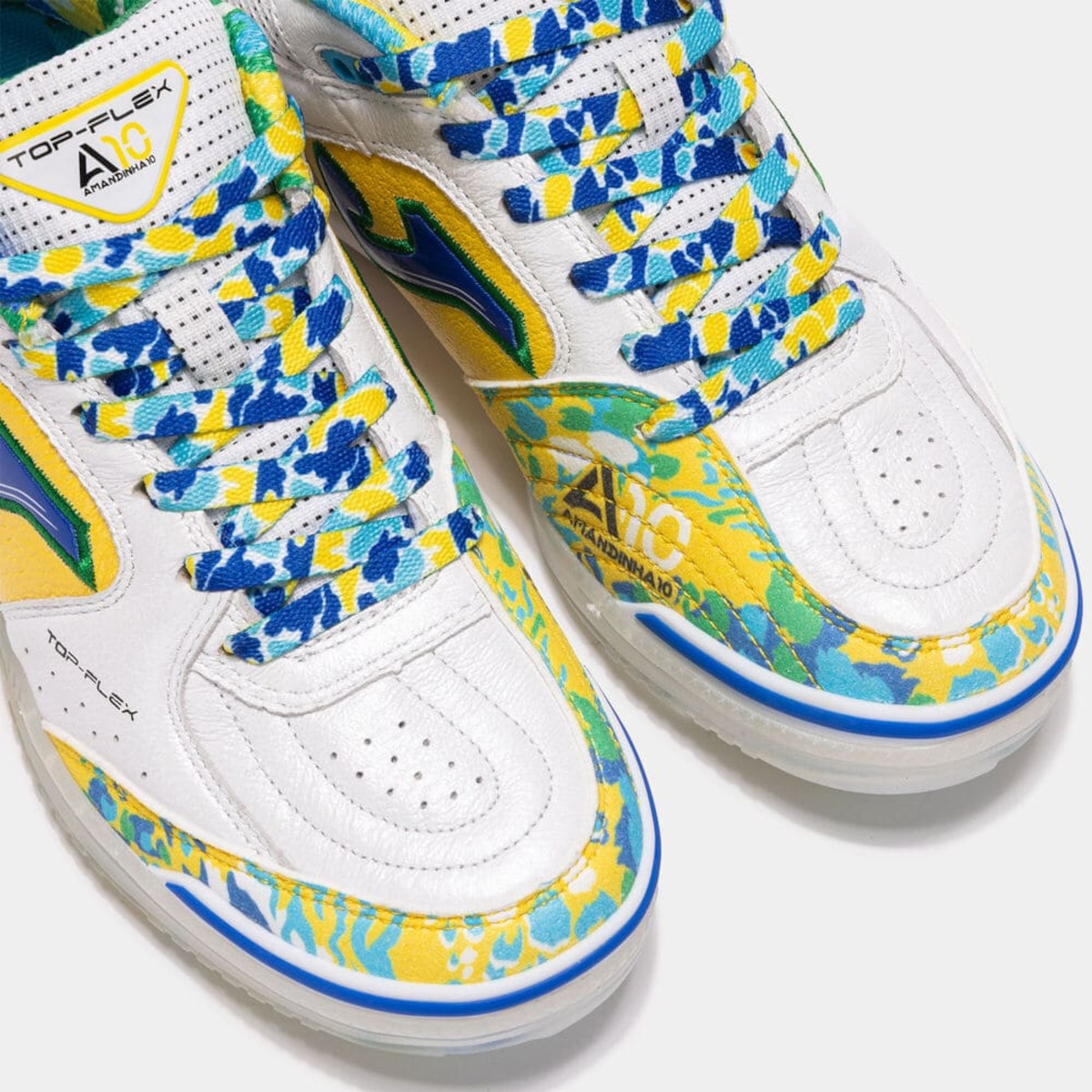 シューズ joma / AMANDINHA 10 (27cm) Tênis de Futsal Joma Top Flex Amandinha Branco - Leveza e