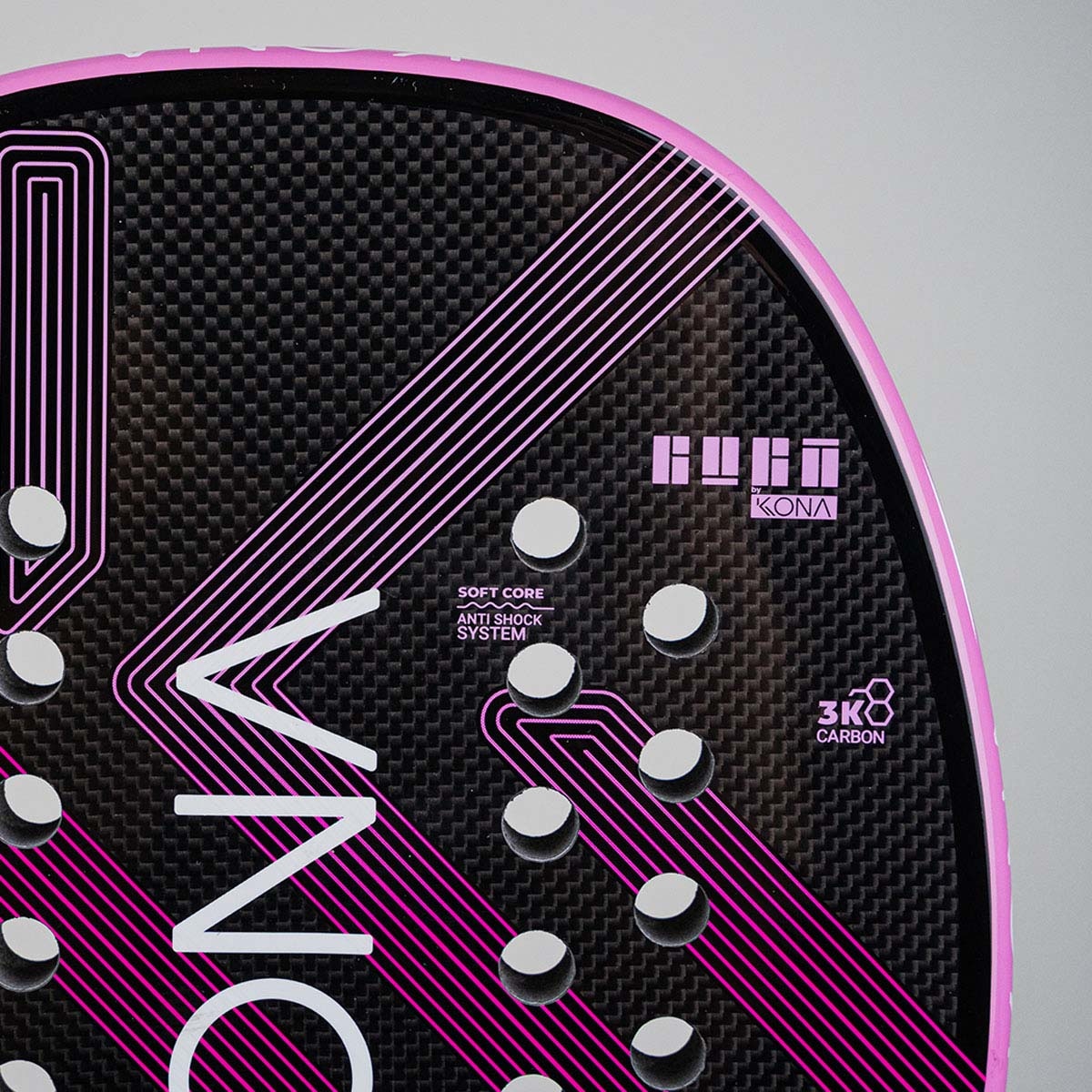 Raquete Beach Tennis Kona Thunder Pink 3k Raquel Lotte 2025