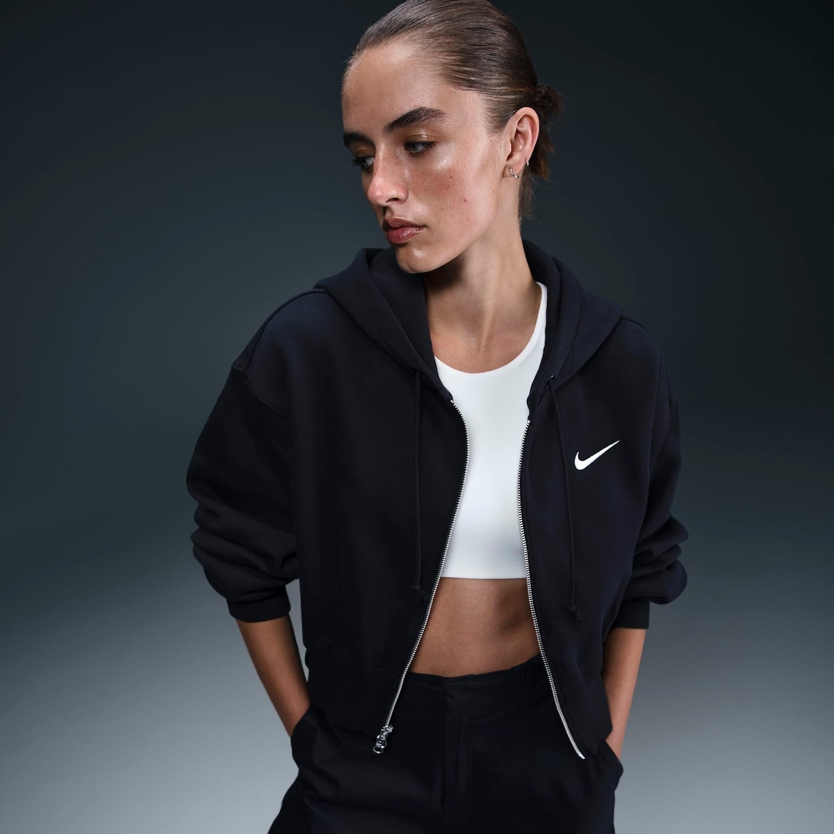 Blusão Nike Sportswear Feminino Blusão Nike Sportswear Cropped